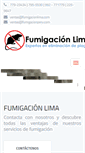 Mobile Screenshot of fumigacionlima.com