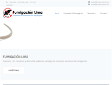 Tablet Screenshot of fumigacionlima.com